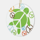 FriedensHonu Feiertags-Weihnachtsverzierung Keramik Ornament (Links)