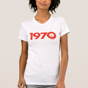 Friedensim Jahre 1970 T-Shirt (weiß)