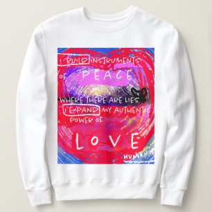 Friedensinstrument - Abstrakte digitale Kunst. Sweatshirt