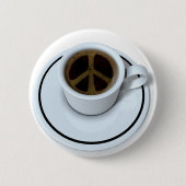 Friedenskaffee Button (Vorderseite)