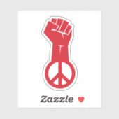 Friedenskampf Aufkleber (Blatt)