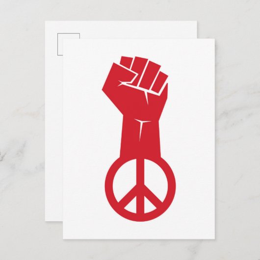 Friedenskampf Postkarte (Vorne/Hinten)