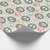 Friedenskämpfe und die Freude am Weltmuster Geschenkpapier (Ecke)