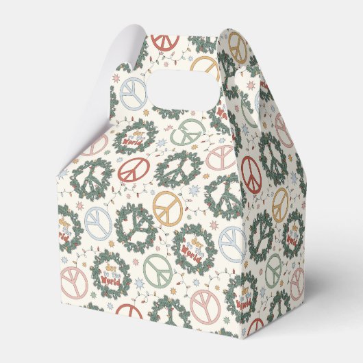 Friedenskämpfe und die Freude am Weltmuster Geschenkschachtel (Rückseite)