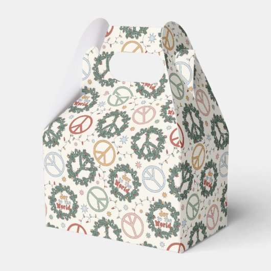Friedenskämpfe und die Freude am Weltmuster Geschenkschachtel (Vorderseite)