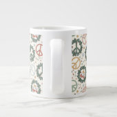 Friedenskämpfe und die Freude am Weltmuster Jumbo-Tasse (Rückseite)