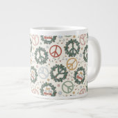 Friedenskämpfe und die Freude am Weltmuster Jumbo-Tasse (Vorderseite Rechts)