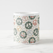 Friedenskämpfe und die Freude am Weltmuster Jumbo-Tasse (Vorderseite)