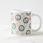 Friedenskämpfe und die Freude am Weltmuster Jumbo-Tasse (Rechts)