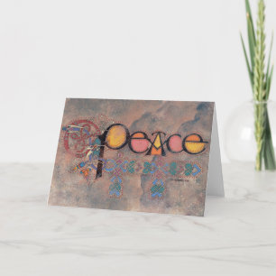 Friedenskeltische Weihnachtskarte Feiertagskarte