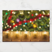 Friedenskerzen Lebensmitteletikett (Einzelnes Label)