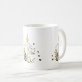 Friedenskerzen-Taube-Kunst-Klassischer Becher Kaffeetasse (VorderseiteRechts)