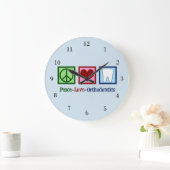 Friedenskieferorthopädie-Liebe Große Wanduhr (Zuhause)
