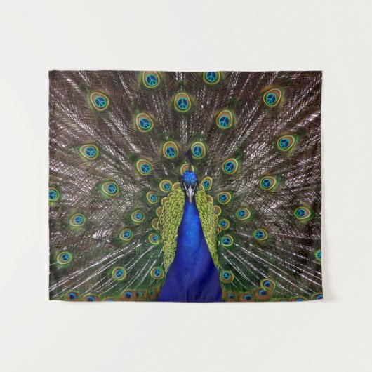 Friedensklemme Wandteppich (Vorderseite (Horizontal))