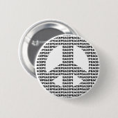 Friedensknopf Button (Vorne & Hinten)
