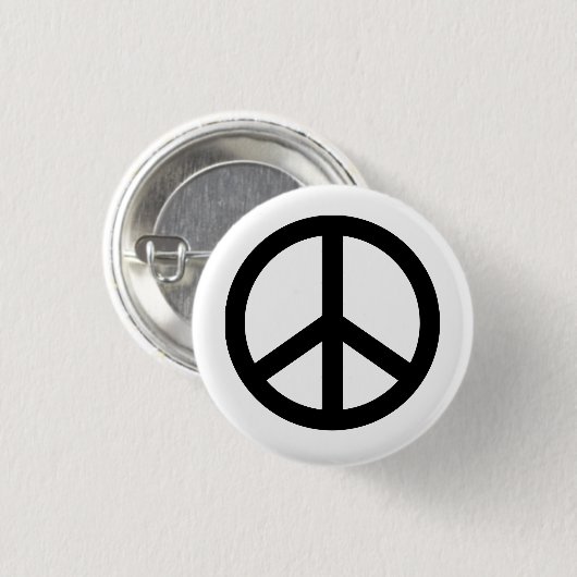 Friedensknopf Button (Vorne & Hinten)