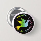 Friedensknopf Button (Vorne & Hinten)