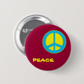 Friedensknopf Button (Vorne & Hinten)