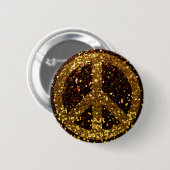 Friedensknopf mit GoldGlitzer Button (Vorne & Hinten)