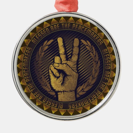 Friedenskonsolidierung Ornament Aus Metall (Vorne)