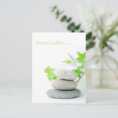 Friedenskonzept Postkarte (Stehend Vorderseite)