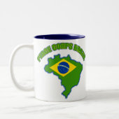 Friedenskorps Brasilien Zweifarbige Tasse (Links)