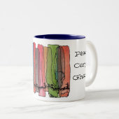 Friedenskorps-Ghana-Tasse Zweifarbige Tasse (VorderseiteRechts)