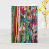 Friedenskräne Karte (Gelbe Blume)