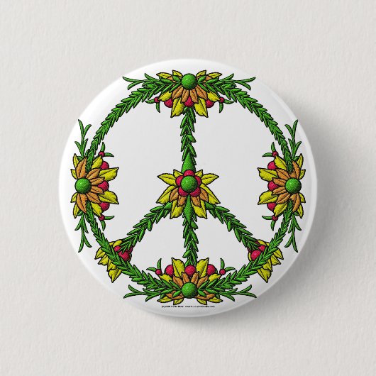 FriedensKranz Button (Vorderseite)