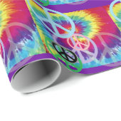 FriedensKrawatte gefärbt Geschenkpapier (Rolleneckpunkt)