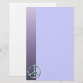 Friedenskunst-Symbol Briefpapier (Vorne/Hinten)