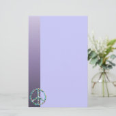 Friedenskunst-Symbol Briefpapier (Stehend Vorderseite)