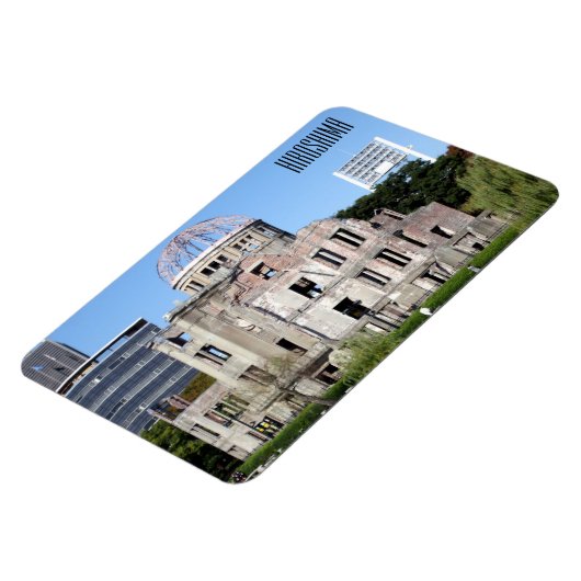 Friedenskuppel Hiroshima Magnet (Linke Seite)