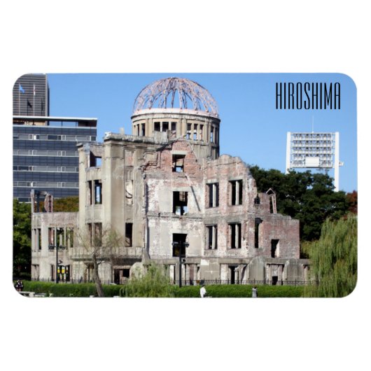 Friedenskuppel Hiroshima Magnet (Horizontal)