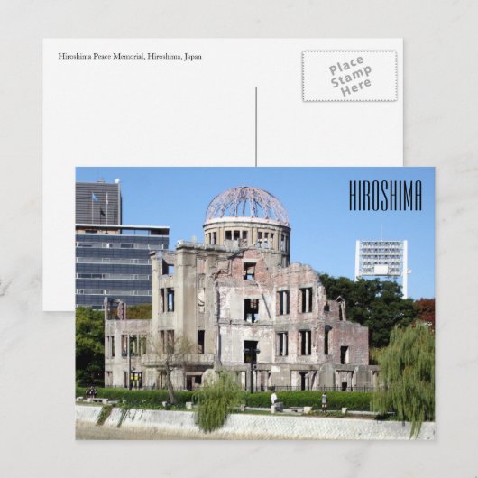 Friedenskuppel Postkarte (Vorne/Hinten)