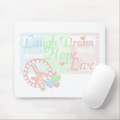 Friedenslachen-Traum-Hoffnung Live Mousepad (Mit Mouse)