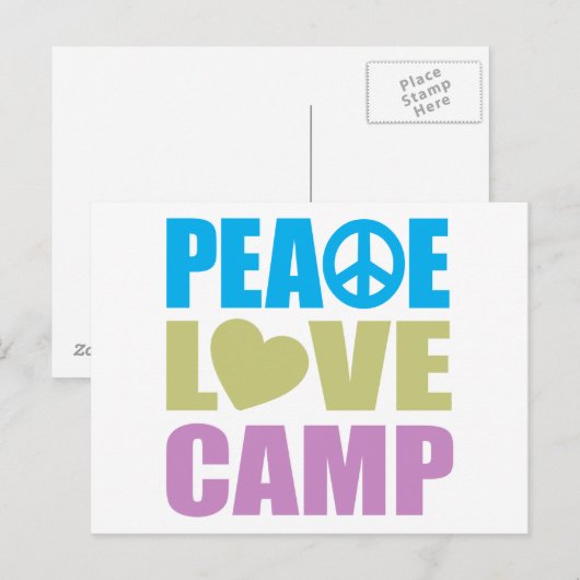 Friedenslager Liebe Postkarte (Vorne/Hinten)