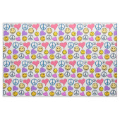 Friedensläufe Liebe Laugh Pattern Stoff (Fat Quarter (45,7 x 55,9 cm))