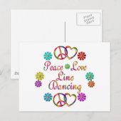 FRIEDENSLEITUNG LIEBE POSTKARTE (Vorne/Hinten)