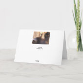 FriedensLeonberger Weihnachtskarte Feiertagskarte (Rückseite)