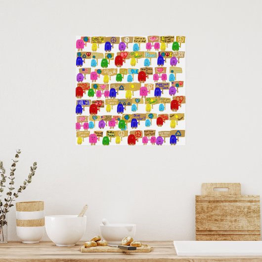 Friedensleute Poster (Küche)