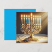 Friedenslicht Chanukka Feiertagskarte (Vorne/Hinten)