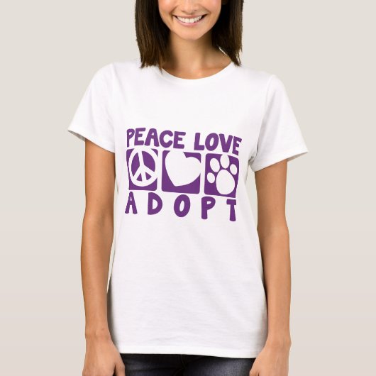 FriedensLiebe adoptieren T-Shirt (Vorderseite)