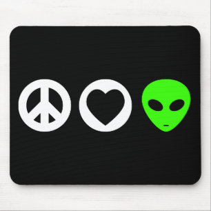 FriedensLiebe-alien Mousepad