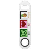 FriedensLiebe-Ananas Speed Flaschenöffner (Vorderseite)