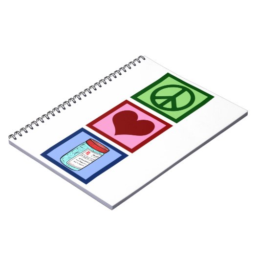 FriedensLiebe-Apotheker Notizblock (Linke Seite)