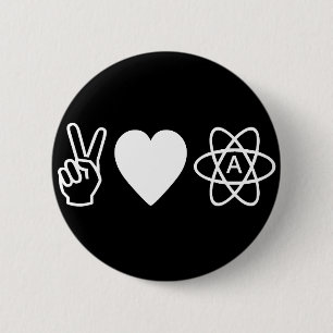 FriedensLiebe-Atheismus Button