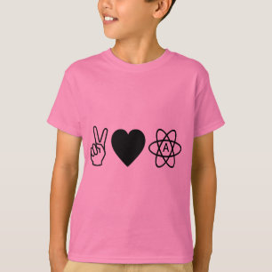 FriedensLiebe-Atheismus T-Shirt