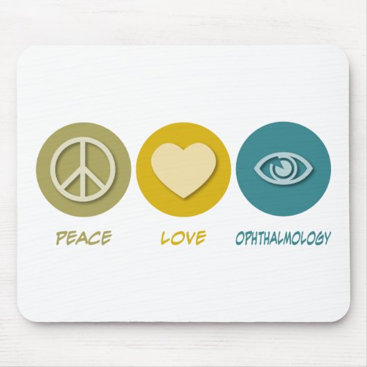 FriedensLiebe-Augenheilkunde Mousepad (Vorne)