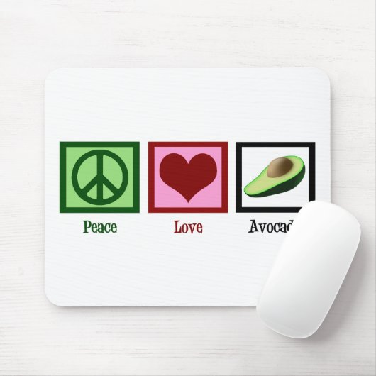 FriedensLiebe-Avocado Mousepad (Mit Mouse)